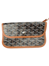Goyard Black Goyardine Saint Louis PM Tote W/ Pouch