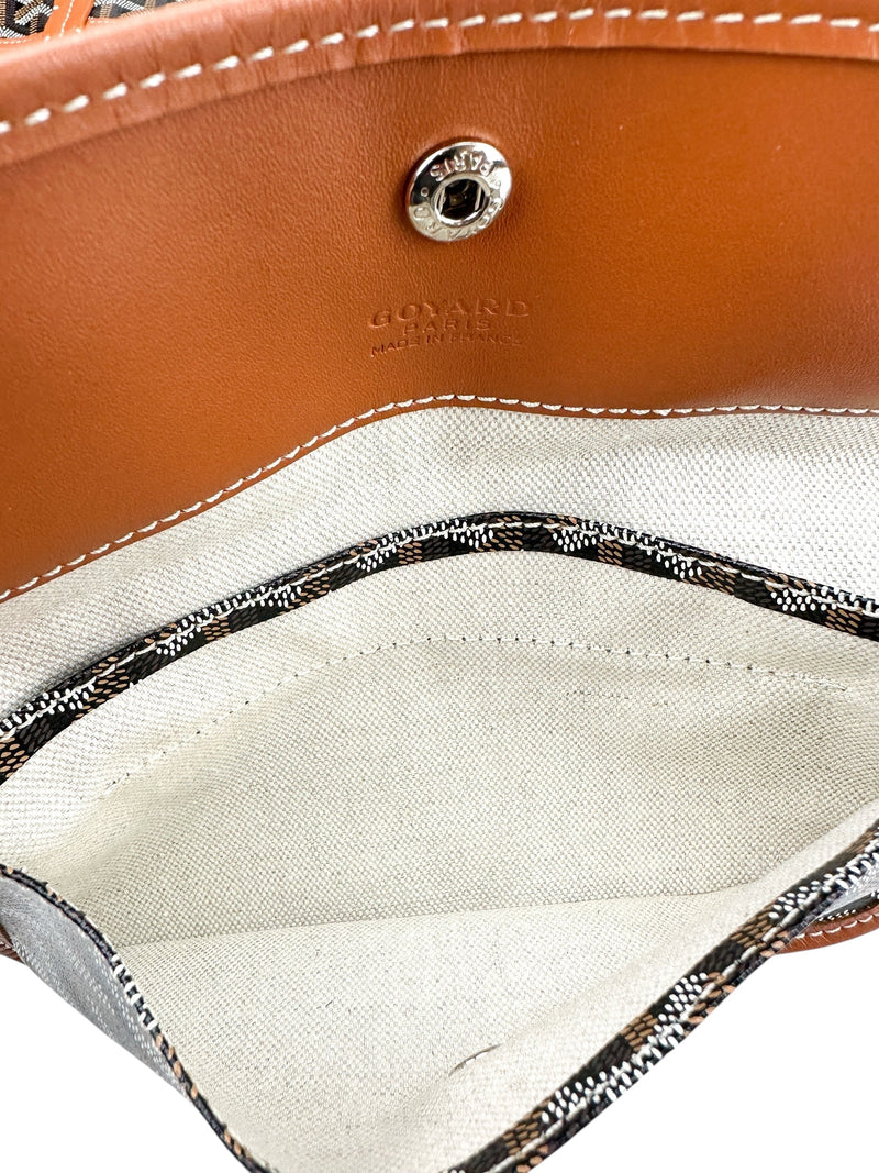 Goyard Black Goyardine Saint Louis PM Tote W/ Pouch