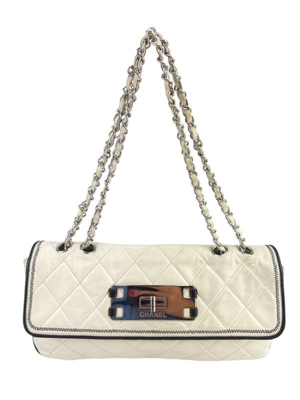 Chanel Cream Bijoux Quilted Lambskin Bag