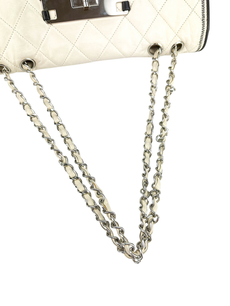Chanel Cream Bijoux Quilted Lambskin Bag