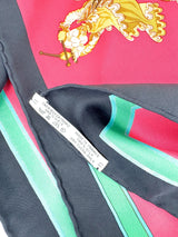 Hermès Red Carousel 90cm Silk Scarf (Full Set)