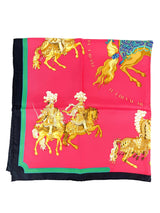 Hermès Red Carousel 90cm Silk Scarf (Full Set)