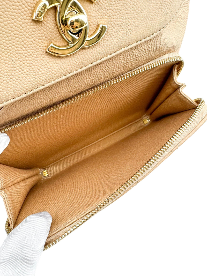 Chanel Beige Caviar Business Affinity Backpack