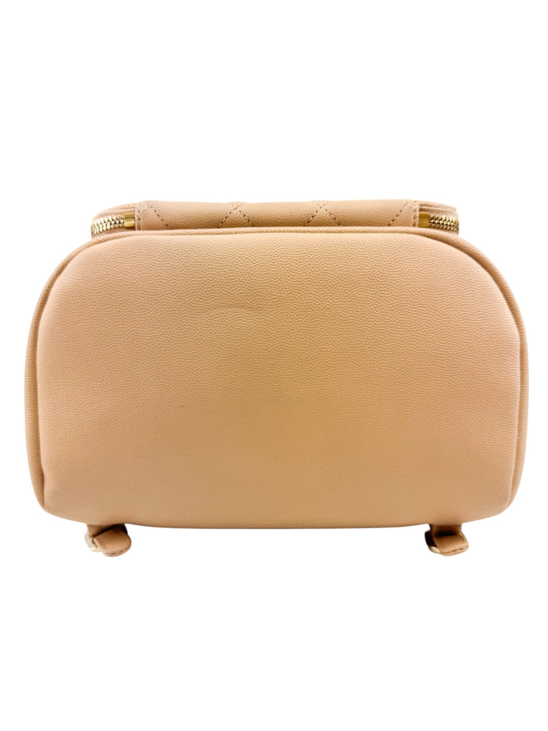 Chanel Beige Caviar Business Affinity Backpack