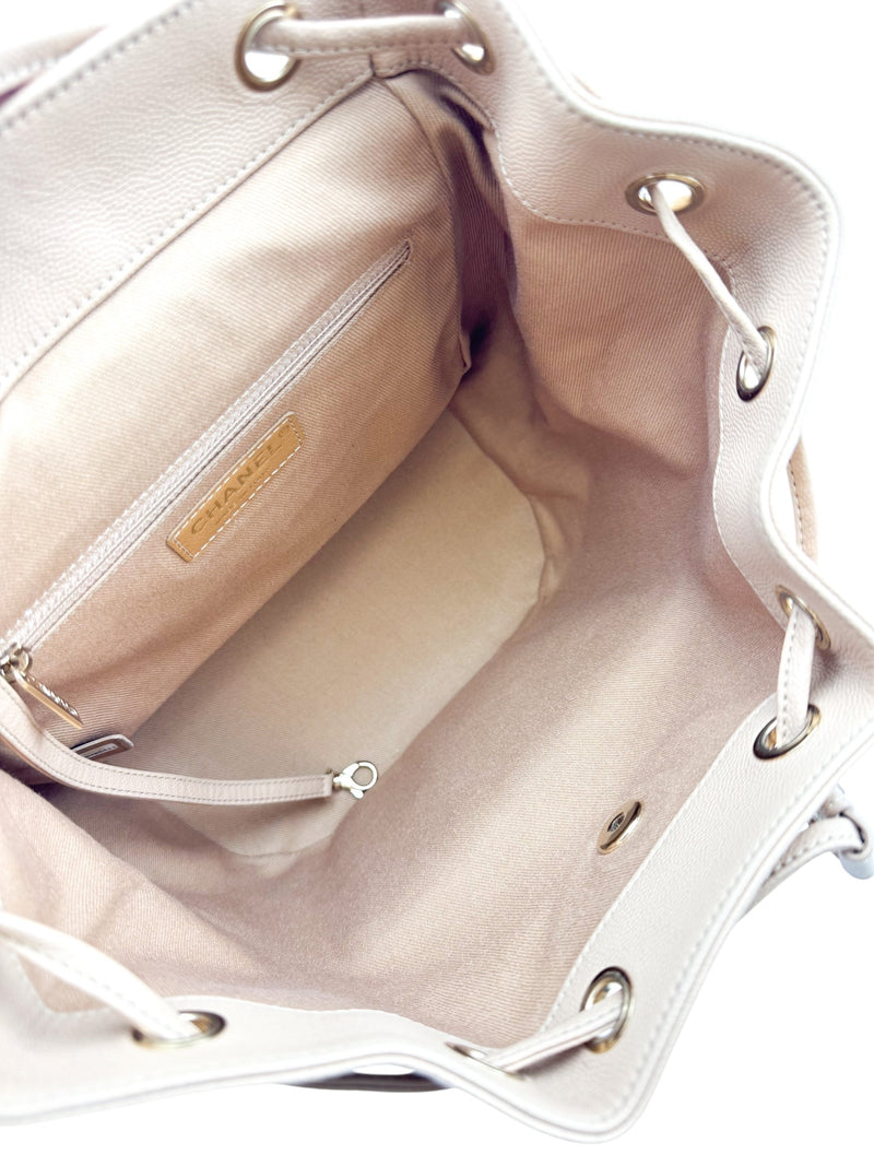 Chanel Beige Caviar Business Affinity Backpack