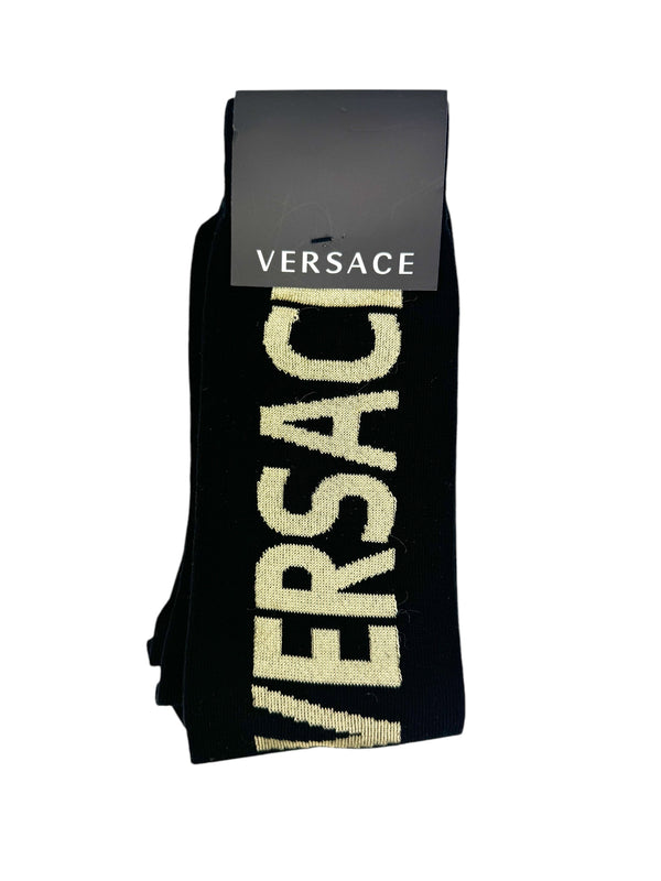 Versace Black Cotton Socks