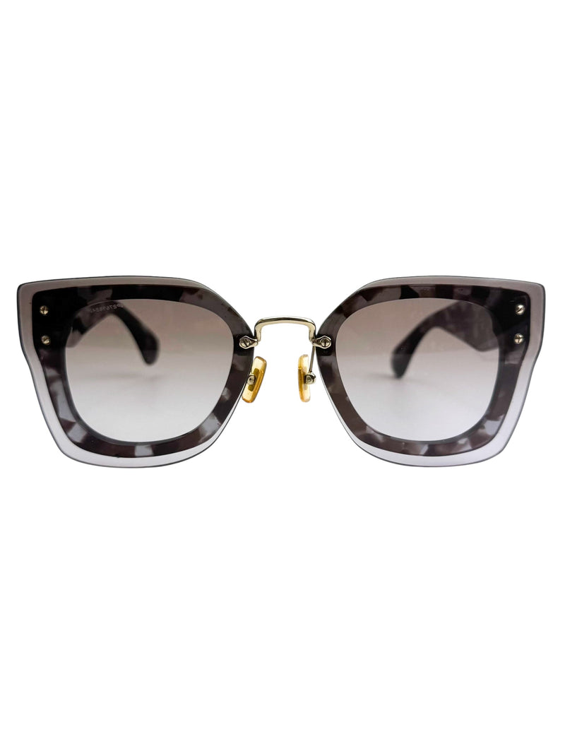 Miu Miu Gray Squared Sunglasses