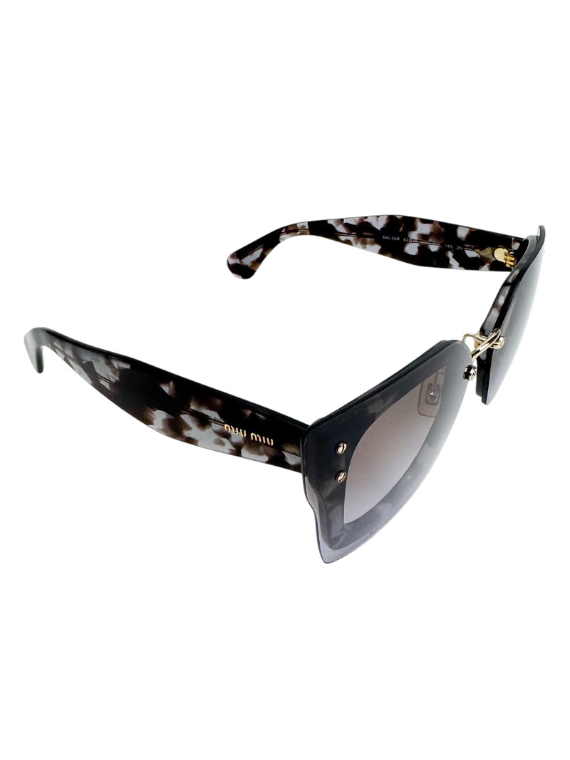 Miu Miu Gray Squared Sunglasses