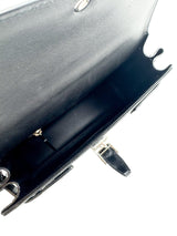 Saint Laurent Black Patent Leather Le Fermoir Handbag