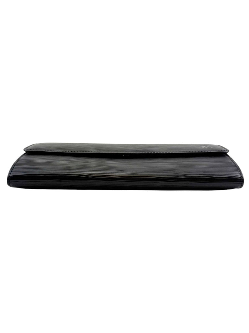 Louis Vuitton Black Epi Leather Long Wallet