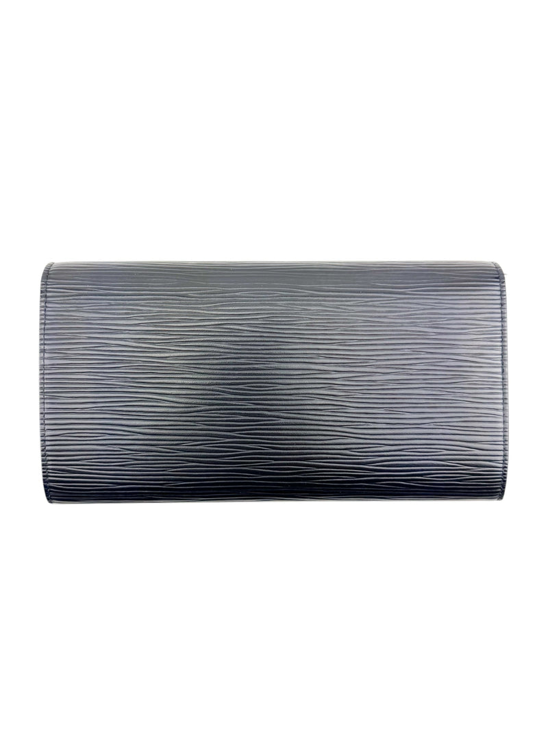 Louis Vuitton Black Epi Leather Long Wallet