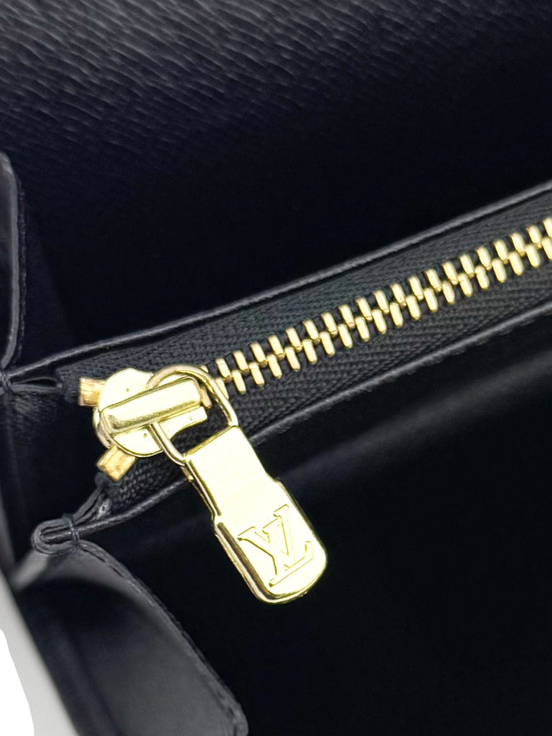 Louis Vuitton Black Epi Leather Long Wallet