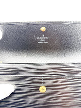 Louis Vuitton Black Epi Leather Long Wallet