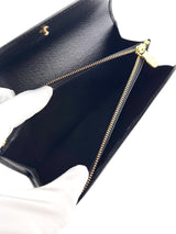 Louis Vuitton Black Epi Leather Long Wallet