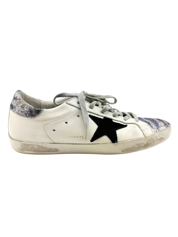 Golden Goose White Superstar Low Sneakers Size 8