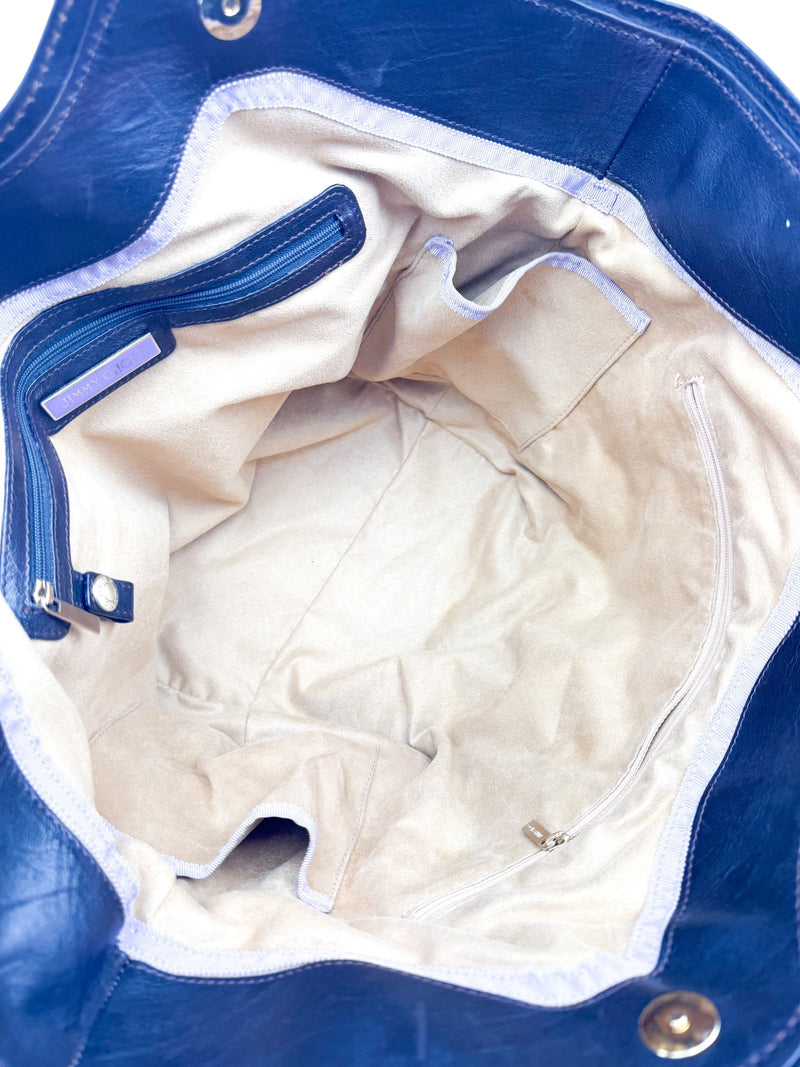 Jimmy Choo Brown Leather Satchel Handbag