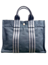 Hermes Black Canvas Fourre Tote PM