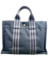 Hermes Black Canvas Fourre Tote PM