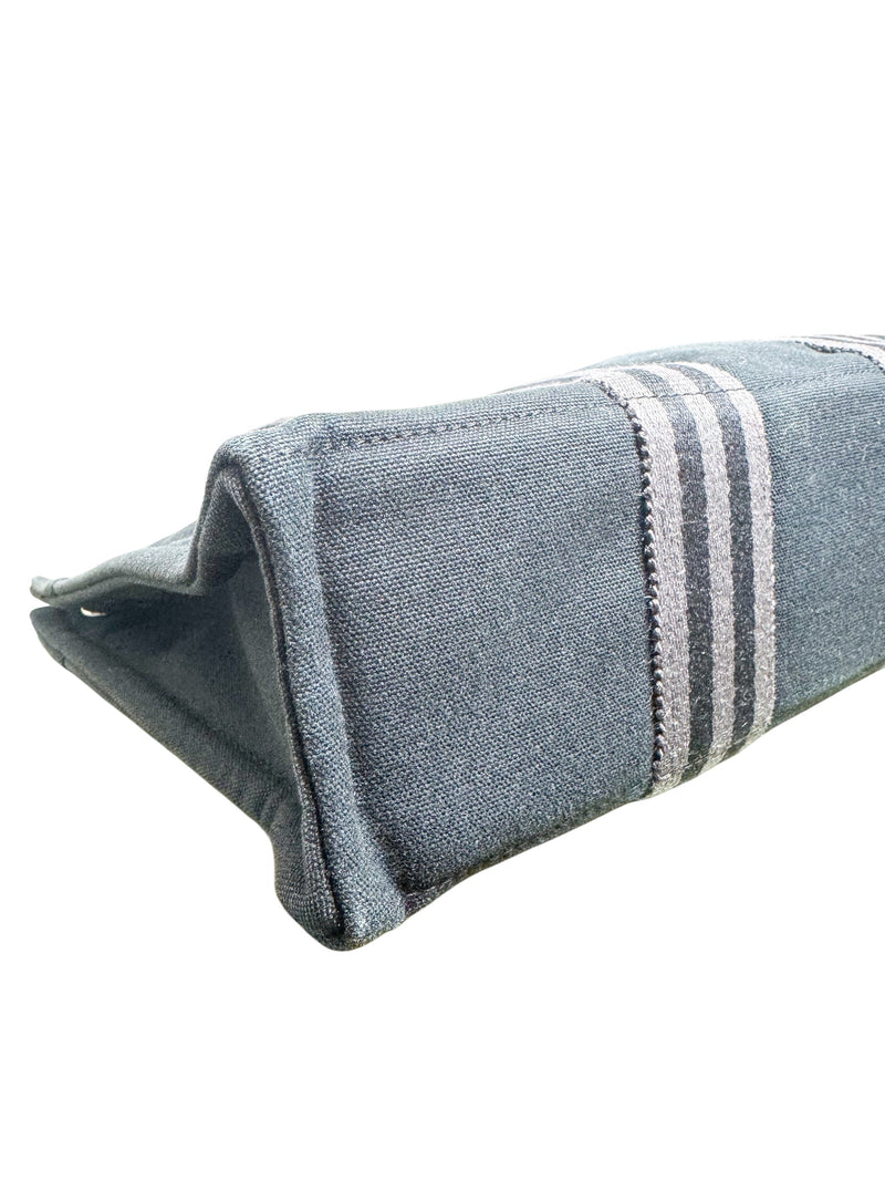 Hermes Black Canvas Fourre Tote PM