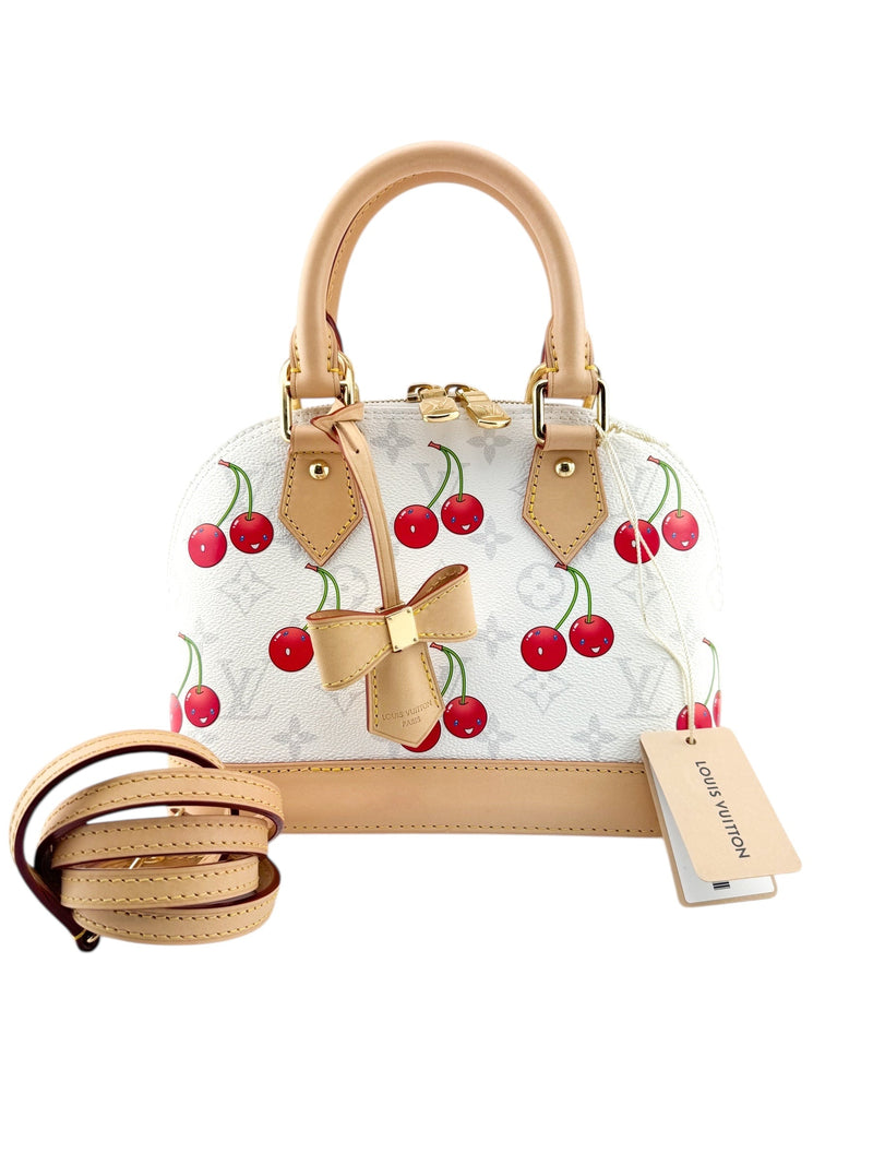 Louis Vuitton x Takashi Murakami Cerises Alma BB Handbag