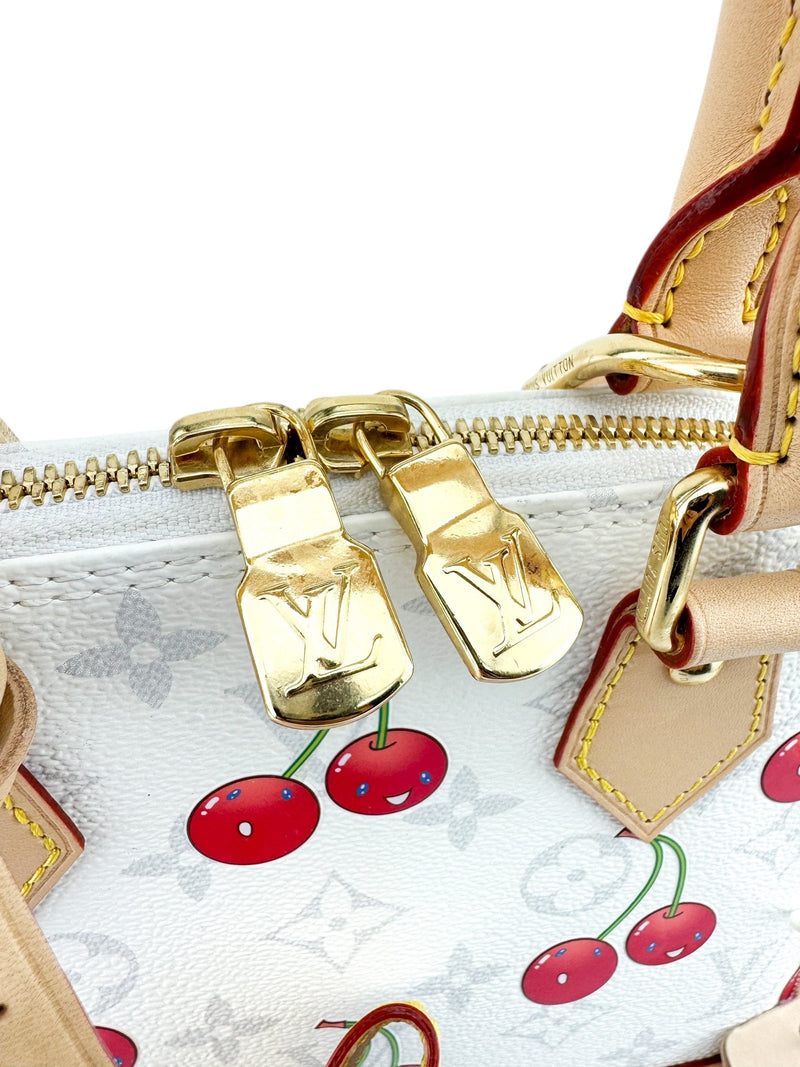 Louis Vuitton x Takashi Murakami Cerises Alma BB Handbag