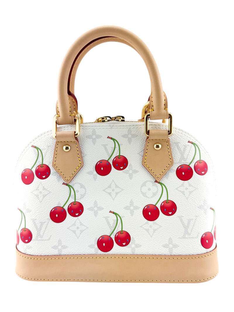 Louis Vuitton x Takashi Murakami Cerises Alma BB Handbag