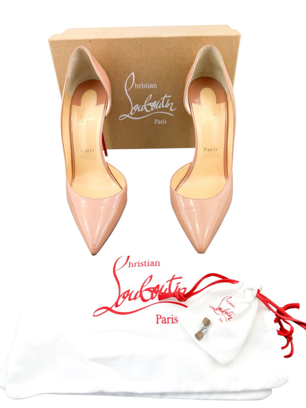 Christian Louboutin Beige Patent Pumps Size 43
