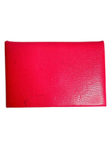 Hermes Pink Epsom Leather Calvi Cardholder