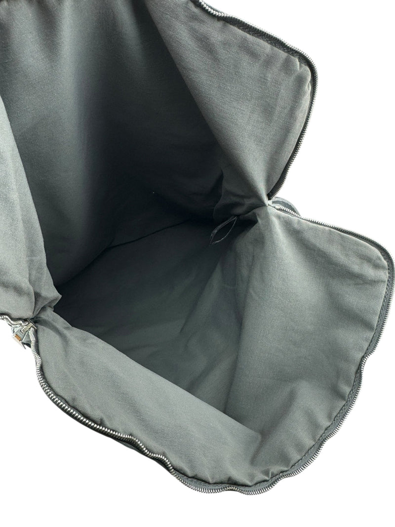 Hermes Gray Canvas Business Bag