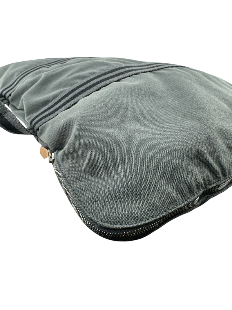 Hermes Gray Canvas Business Bag