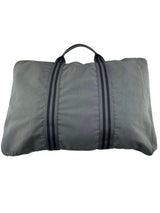 Hermes Gray Canvas Business Bag