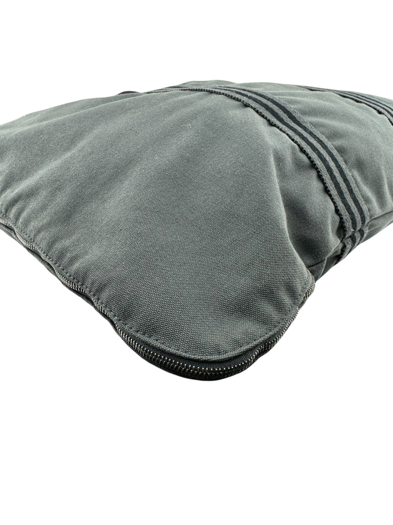 Hermes Gray Canvas Business Bag
