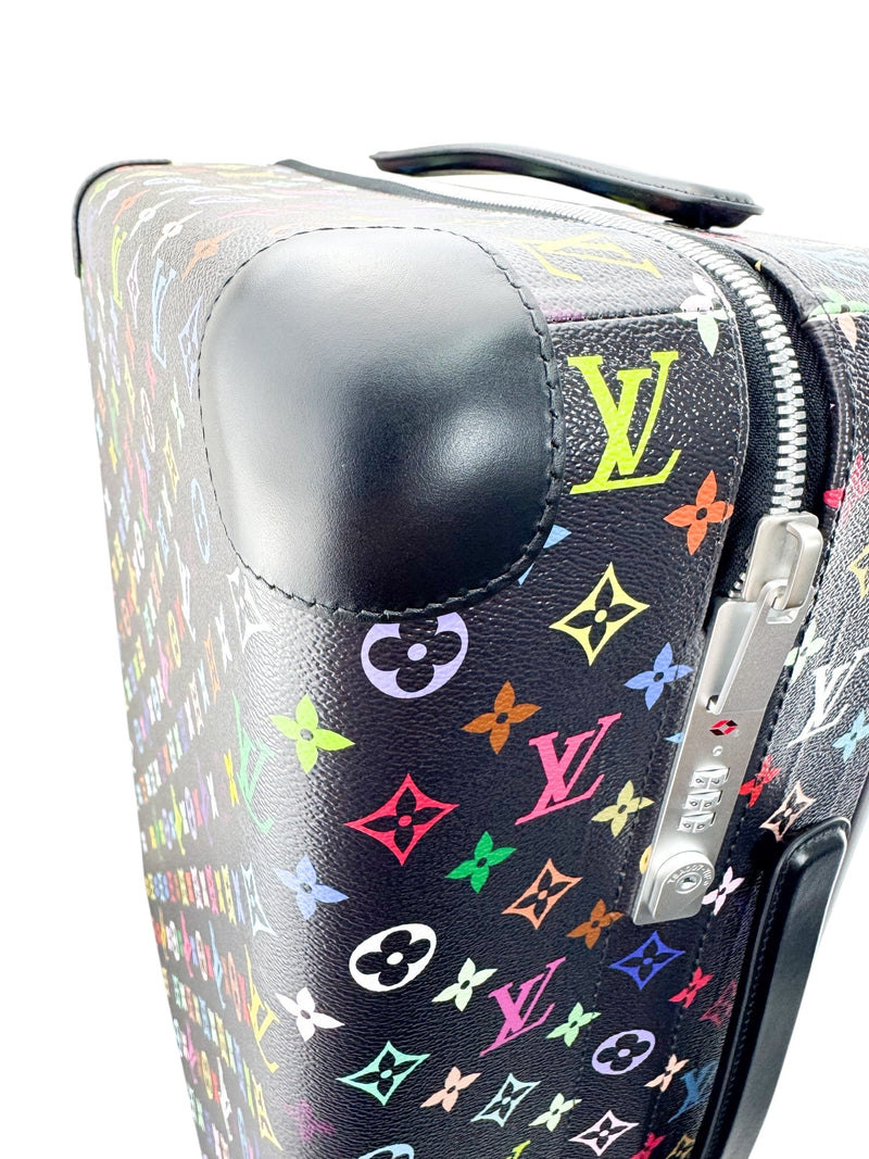 Louis Vuitton x Takashi Murakami Black Multicolor Horizon 55