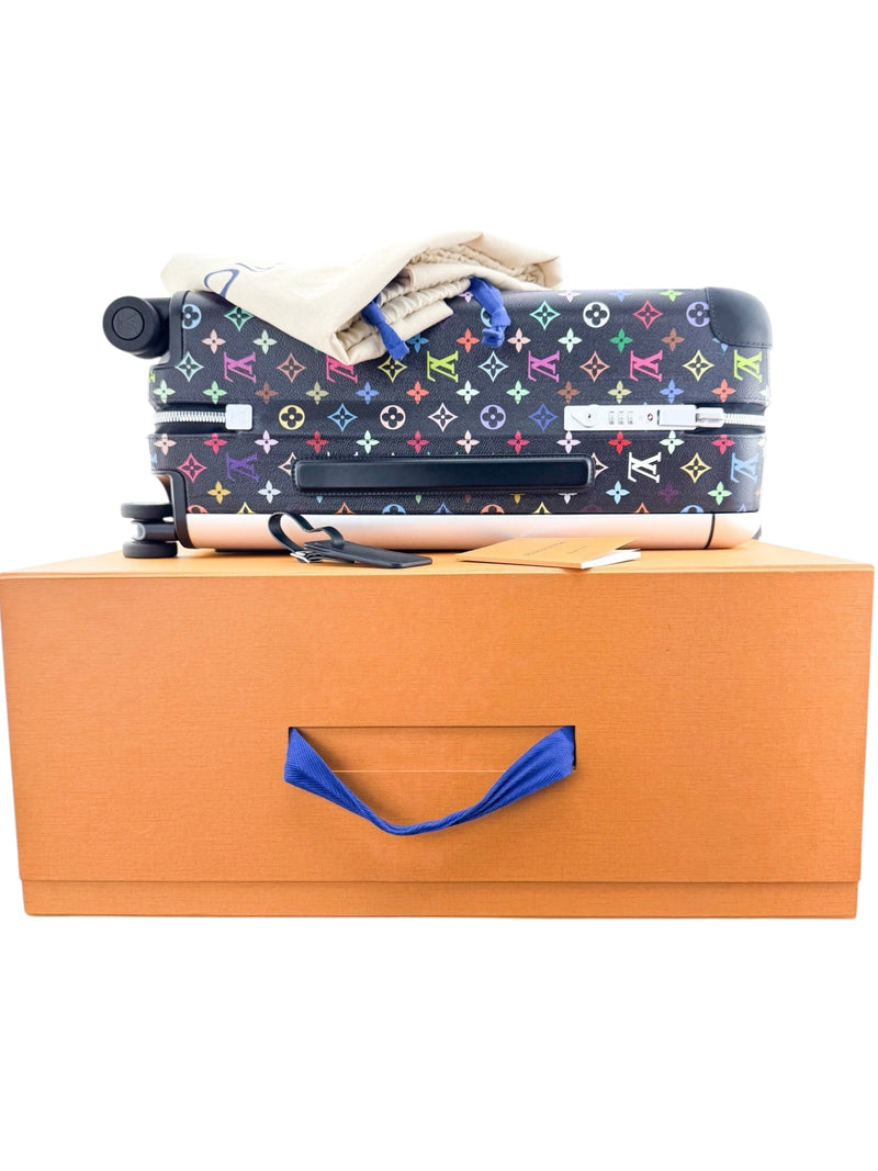 Louis Vuitton x Takashi Murakami Black Multicolor Horizon 55