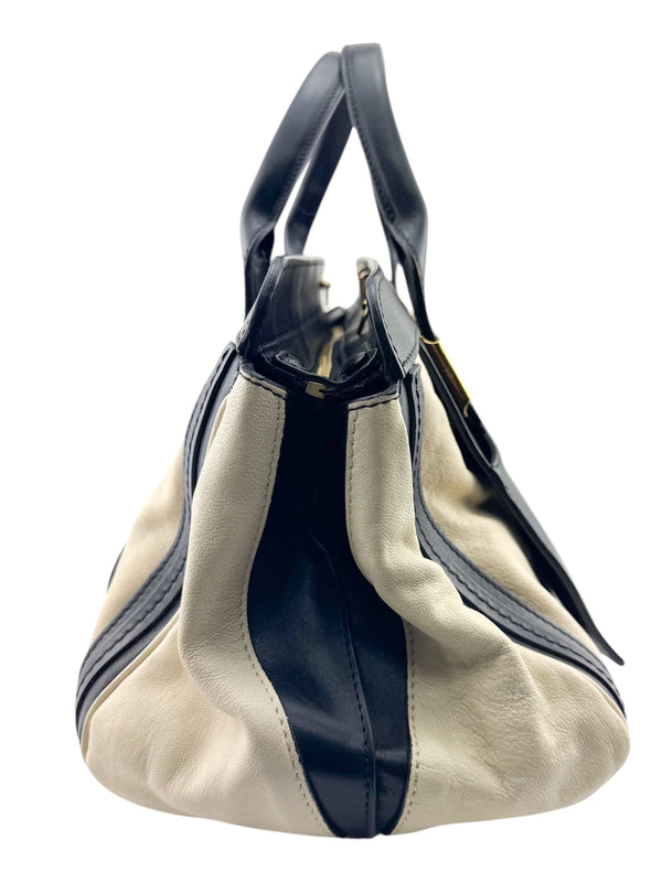 Chloe Ivory Leather Alice Handbag