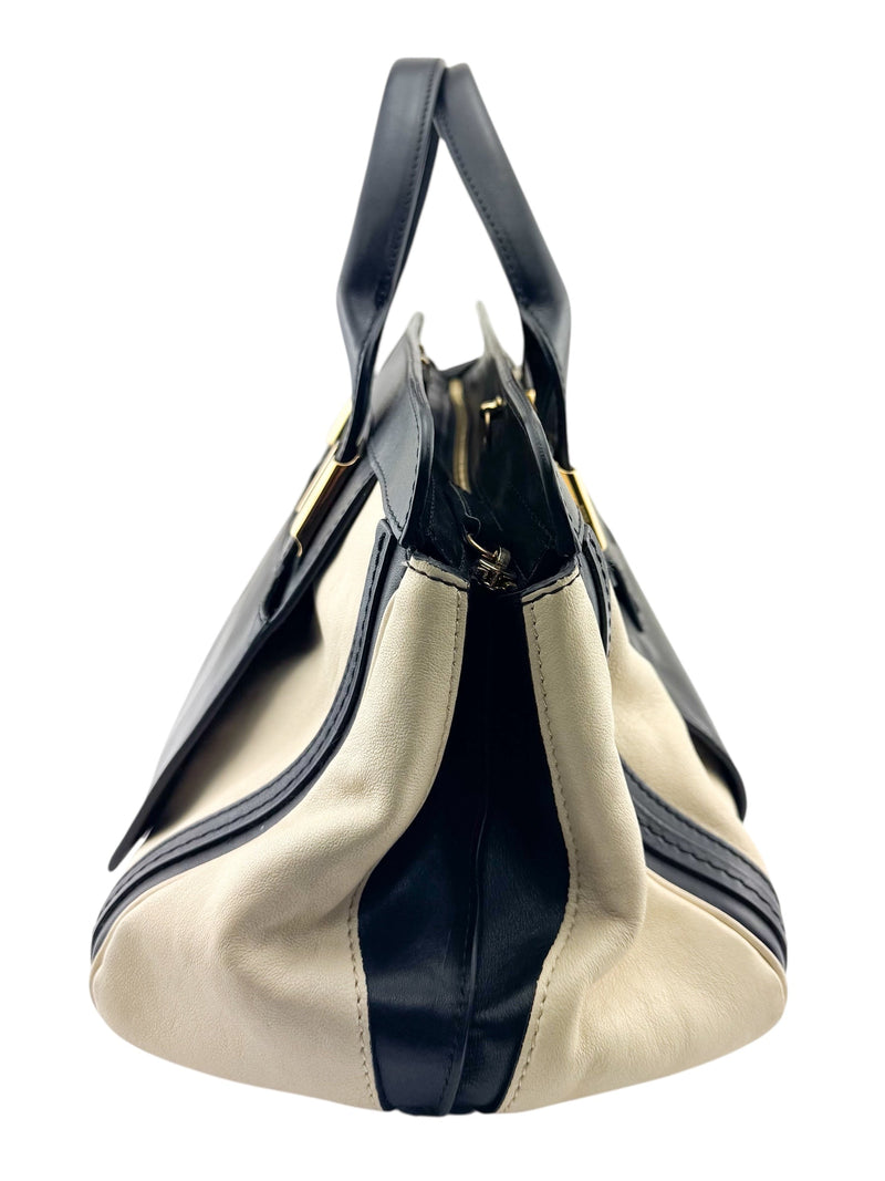 Chloe Ivory Leather Alice Handbag