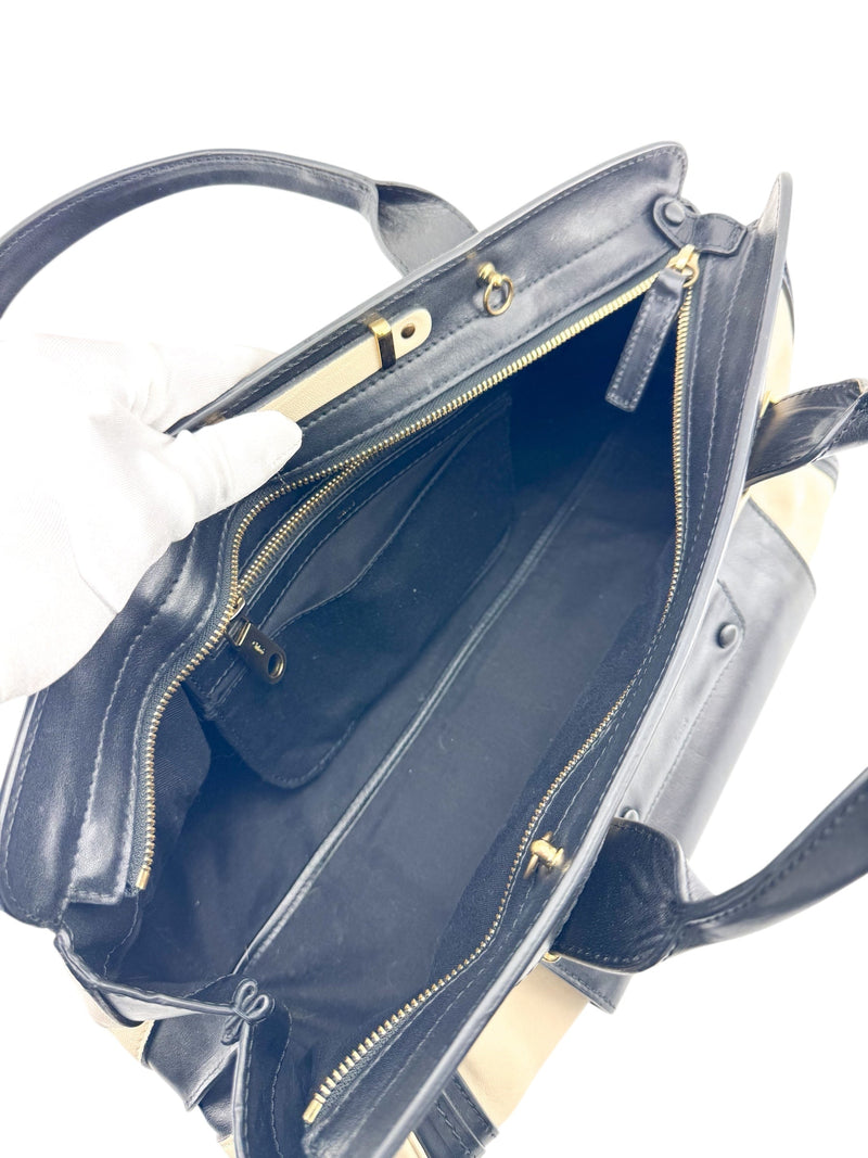 Chloe Ivory Leather Alice Handbag