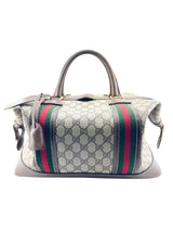 Gucci Brown Canvas Vintage Satchel Bag