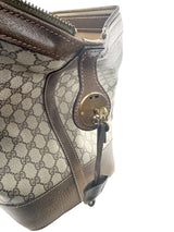 Gucci Brown Canvas Vintage Satchel Bag