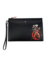 Montblanc x Naruto Black Leather Clutch