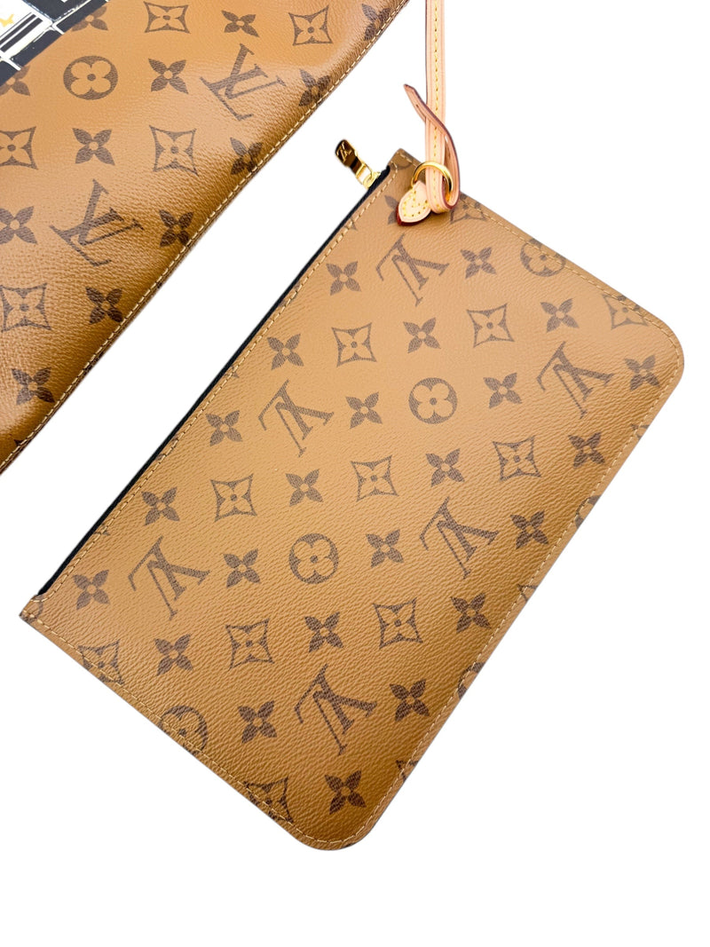 Louis Vuitton Brown Reverse Monogram Carry It Tote Bag