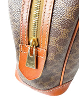 Celine Brown Macadam Satchel Handbag
