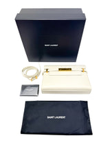 Saint Laurent Ivory Leather Manhattan Handbag