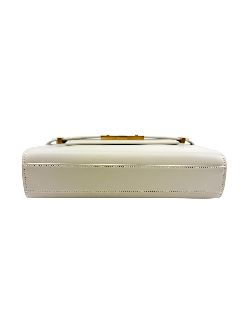 Saint Laurent Ivory Leather Manhattan Handbag