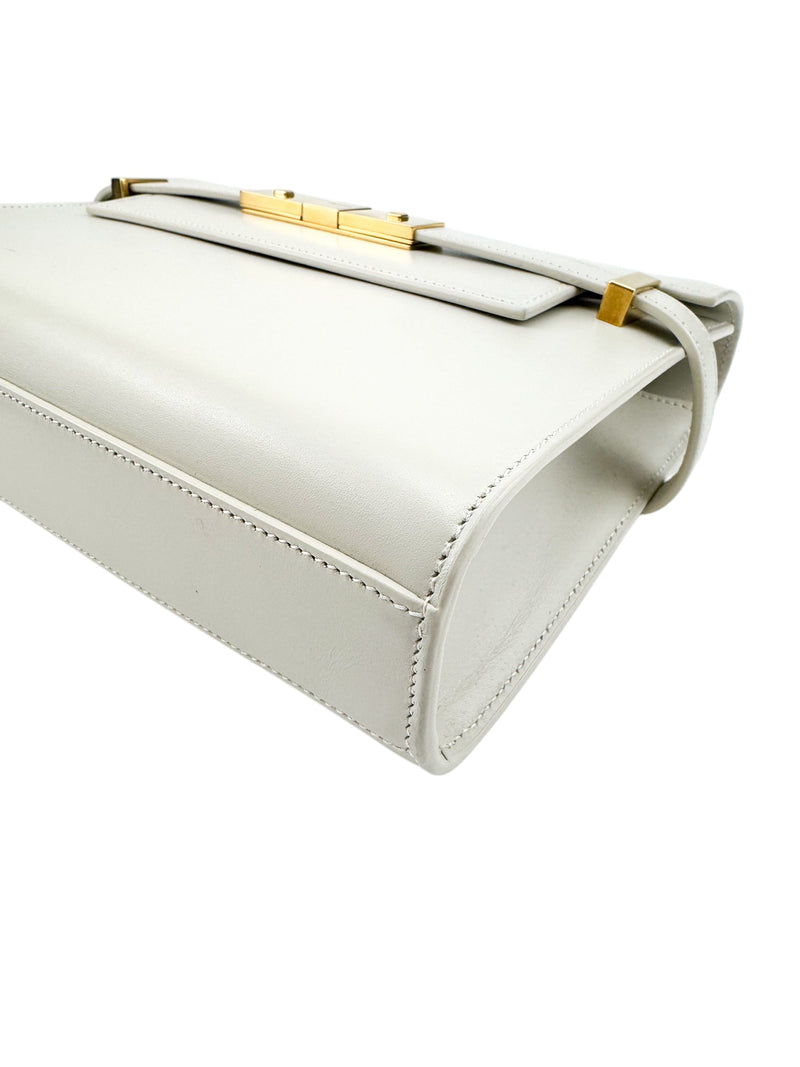 Saint Laurent Ivory Leather Manhattan Handbag