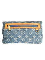 Louis Vuitton Blue Denim Clutch Bag