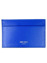 Jimmy Choo Blue Leather Card Holder