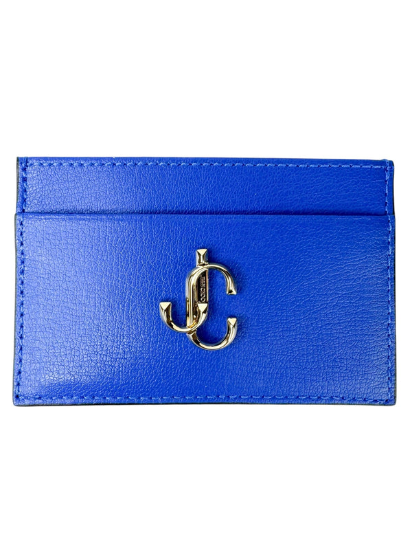 Jimmy Choo Blue Leather Card Holder