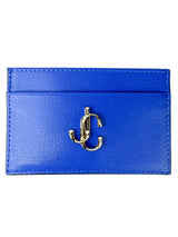 Jimmy Choo Blue Leather Card Holder
