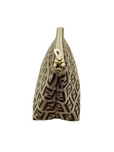 Fendi Beige Canvas Zuchinno Monogram Pouch